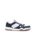 Spiker sneakers with denim inserts