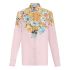 floral-print crepe de chine shirt