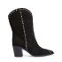 70mm black texan ankle boots
