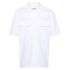 White short-sleeve cotton shirt
