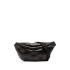 Black quilted fanny pack