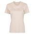 Beige T-shirt with embroidered logo