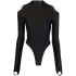 Black bodysuit with inset design