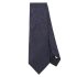 Blue patterned-jacquard silk tie