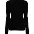 Black sweater with cut-out detail