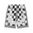Barocco check-print shorts