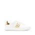 Embroidered Greca leather sneakers