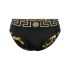 Black swimsuit with Greek motif