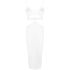 White dress with cut-out detail Klea