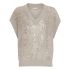 Sequin-embellished knitted vest