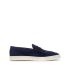 Blue Suede penny loafers