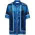 Blue Bandana-print satin shirt