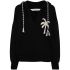 Palm knitted hoodie