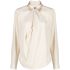 buttoned satin-finish shirt