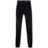 Black sport pants with logo embroidery