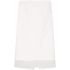 White semi-sheer midi skirt