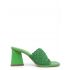 Green Mules with woven band