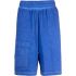 Debossed logo blue Bermuda Shorts