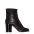 Black calfskin Tabi boots