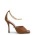 Ankle chain brown high Sandals