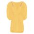 Puff sleeves yellow mini Dress