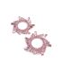 Begum embellished pink earrings