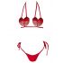 Bikini Glamour Hearts rosso