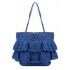 Blue raffia Blow shoulder Bag