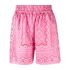 Shorts rosa a fiori