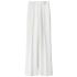 White buckle-strap tailored trousers