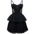 Black tulle mini bustier Dress