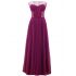 Purple tulle long bustier Dress
