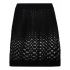 Zigzag motif black Skirt