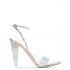 Silver Odyssey heeled glitter Sandals