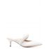 Pointed toe white Mules