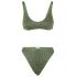 Green Lumière Bra 90's Bottom Bikini Set