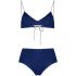 Blue Lumière high waisted Bikini Set