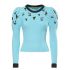 Light blue Oma 2.0 Sweater with embroidered flowers