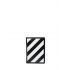 Diag-stripe print black Card holder
