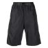 Black buckled Bermuda Shorts