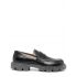 Contrast stitched black Loafers