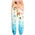 Doodle print multicolored track Pants