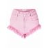 Pink distressed denim Shorts