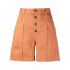 Button fastening orange Shorts