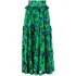 Floral print green maxi Skirt