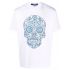 Skull print white T-shirt