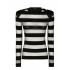 Black and white striped Sweater