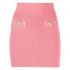 Decorative buttons pink mini Skirt