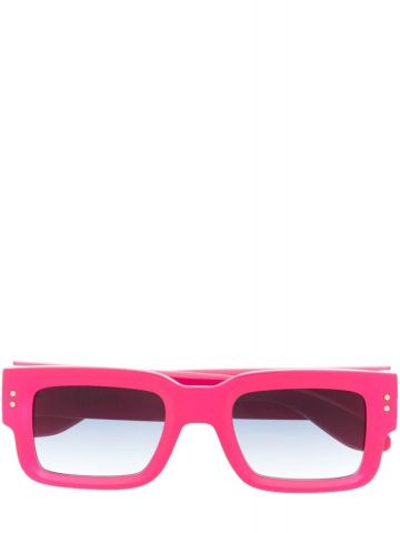 Pink square frame gradient Sunglasses