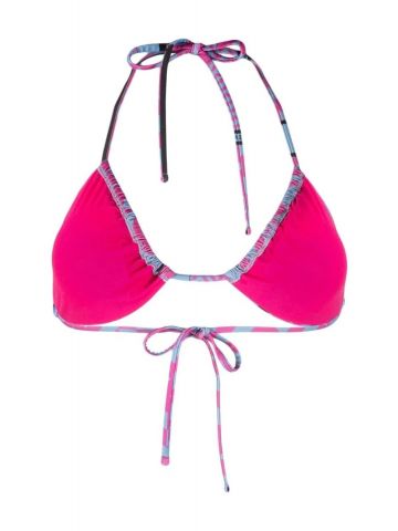 Logo print pink Bikini Set